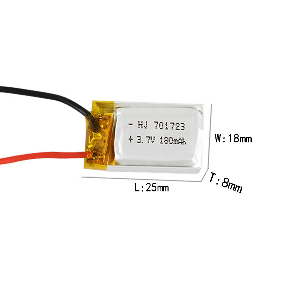 4Pcs 3.7V 150mAh 701723 Battery Lipolymer High Rate Rechargeable for Helicopter