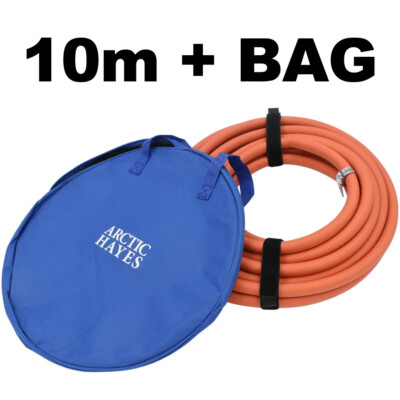 Professional Drain Down Orange Rubber Hose 15m & 10m Metres No Kink DDH Plumbing