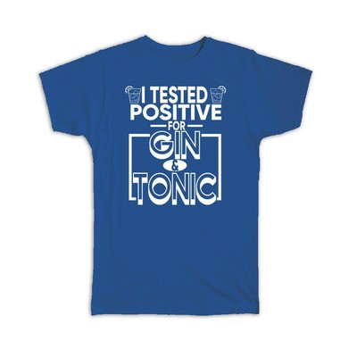 Gift T-Shirt : Alcohol Lover Gin And Tonic Drink Sign Funny Booze Meme Corona