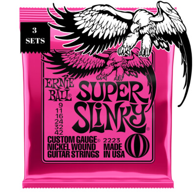ERNIE BALL Coated Slinky 23個セット Amazon.com: Ernie Ball 2223 Nickel Super Slinky Pink