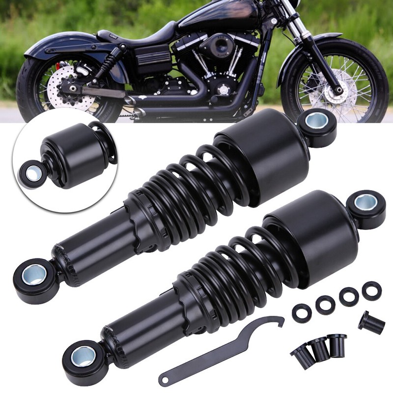 Pair 10.5'' 267mm Rear Shocks For Harley Road King Glide Sportster 883