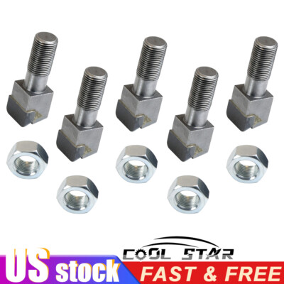5x Threaded Stump Grinder Teeth 2-1/2'' Fit for Bradco Shaver Ashland Baumaligh