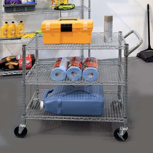 Seville Classics Industrial All-Purpose Utility Cart, NSF Listed