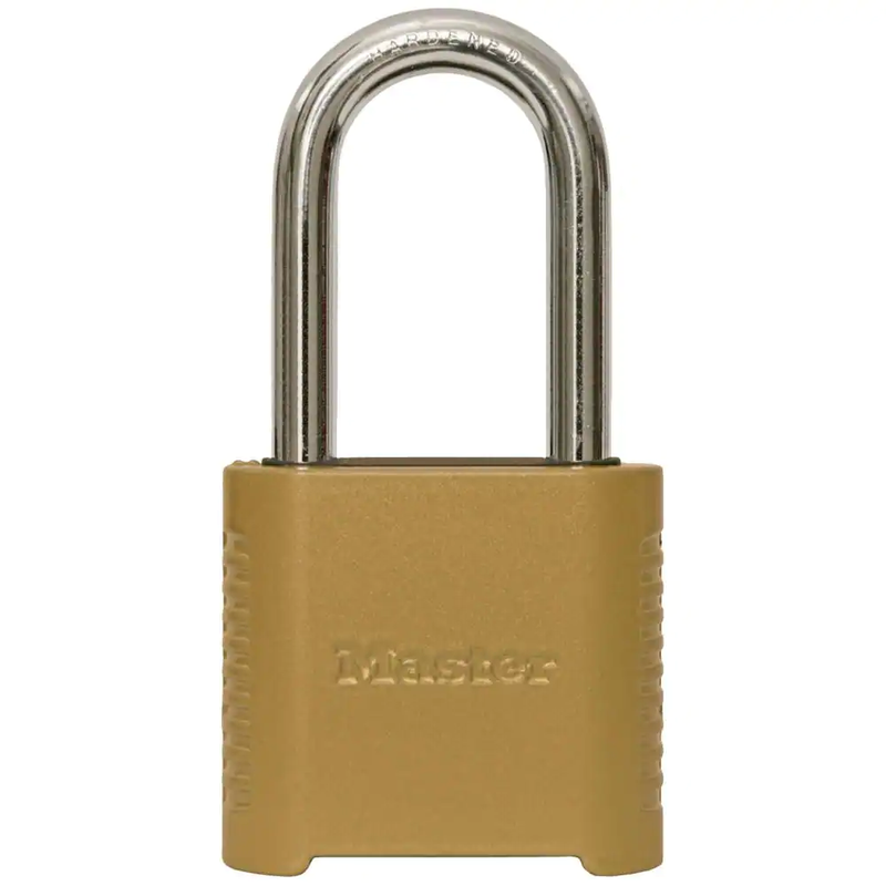 Outdoor Combination Padlock 2 in Shackle Resettable Heavy Duty Weatherproof