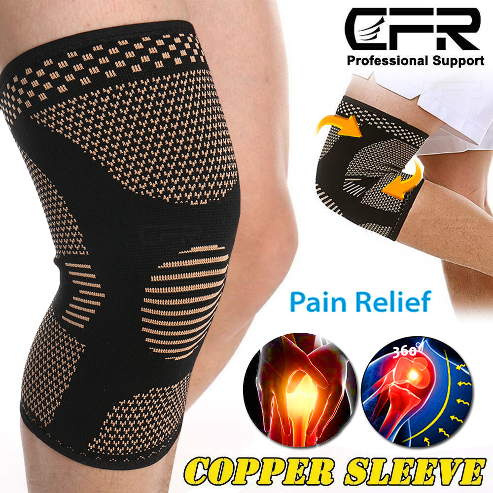 Knee Sleeves Compression Brace Support Sport Joint Injury Pa