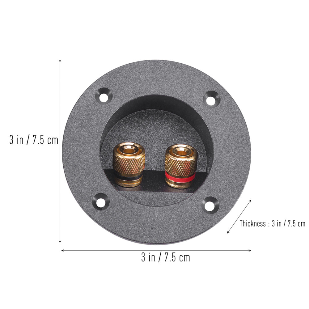 2Pcs Speaker Box Terminal Round Screw Cup Connector Subwoofer Wire Binding Post eBay