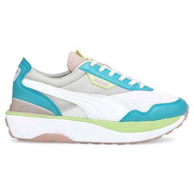 

Женские белые кроссовки Puma Cruise Rider Flair Lace Up Повседневная обувь 381654-08, Белый, Puma Cruise Rider Flair Lace Up