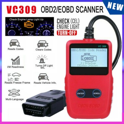 VC309 Car OBD2 Scanner Code Reader Diagnostic Turn off  Engine Light MIL Tool US
