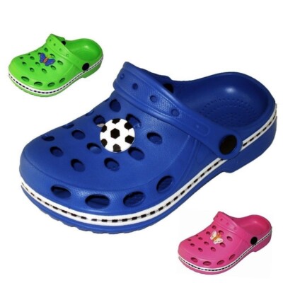 Kinder Clogs Hausschuhe (49D) Badeschuhe Badelatschen Pantoletten Schuhe Neu