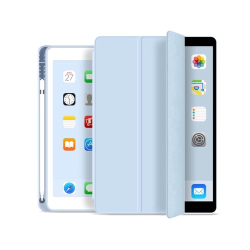 For Apple iPad 10.2 8th Generation 8 Gen Leather Case Cover with Pencil