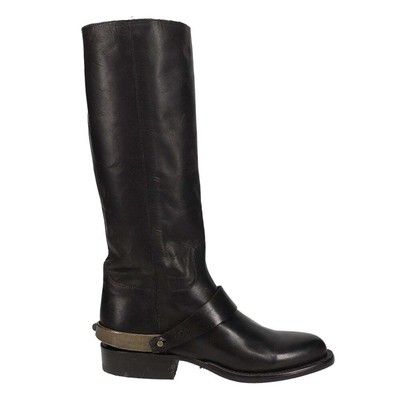 

Черные женские классические сапоги Lucchese Teresa с круглым носком BL8754, Черный, Lucchese Teresa Round Toe Riding
