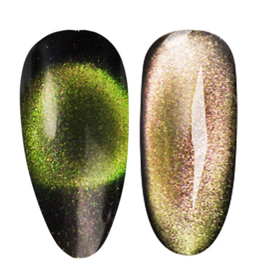 Cre8tion LED/UV Cure Soak Off Gel Polish Cat Eye 9D  0.5 Oz - Mystical #12