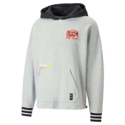 

Puma Boroughs Pullover Hoodie Mens Size  Повседневная верхняя одежда 53923301, Grey