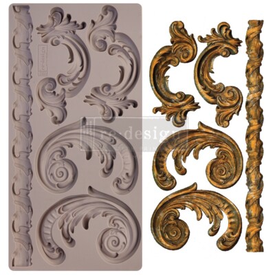 Re-Design with Prima Mould - Lilian Scrolls
