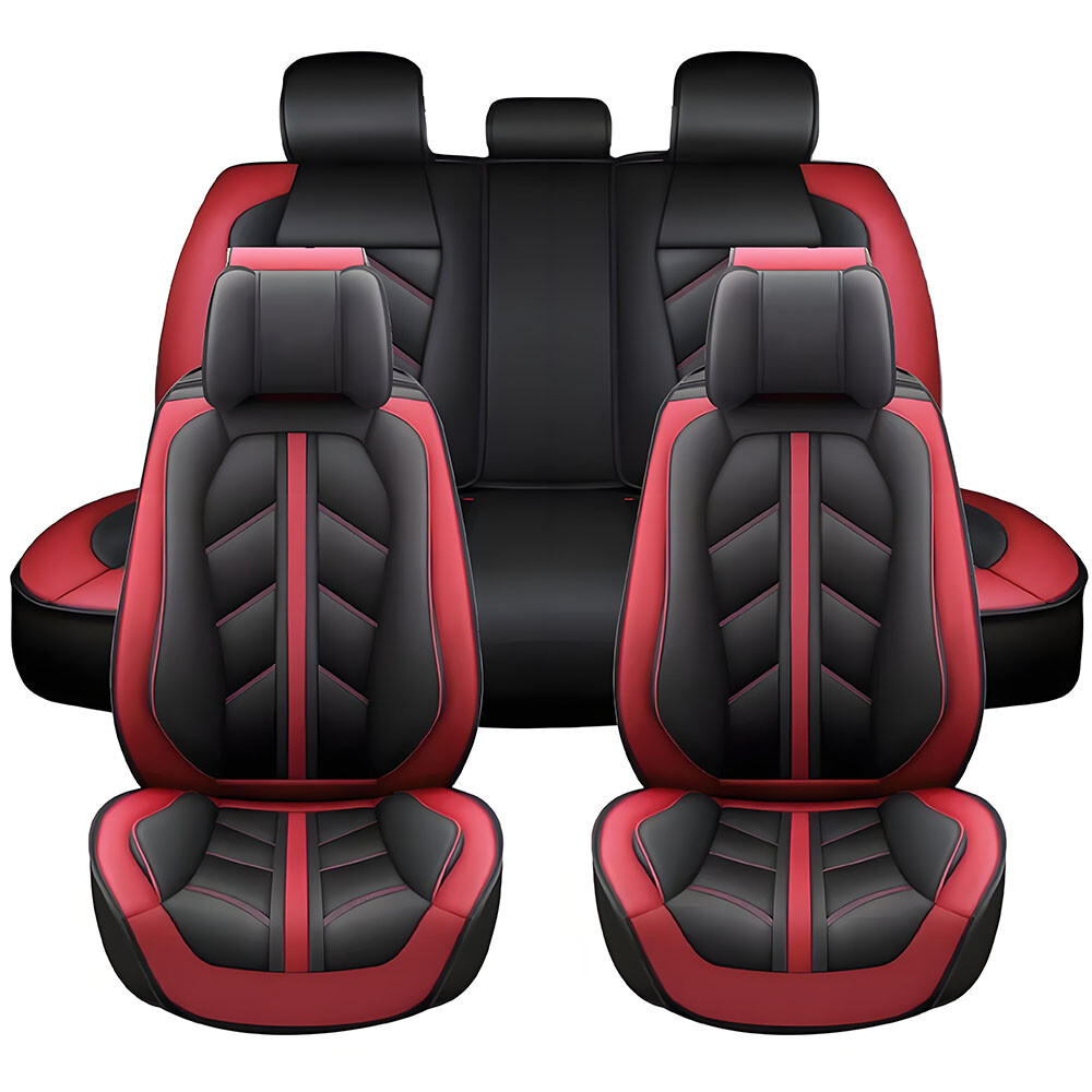 For TOYOTA Car Seat Cover Full Set 5-Seats Leather Front Rear Protector Cushion