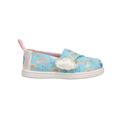 

TOMS Alpargata Weather Foil Graphic Slip On Toddler Girls Blue Flat Flat Casual 100, Синий, TOMS Alpargata Weather Foil Graphic Slip On Toddler