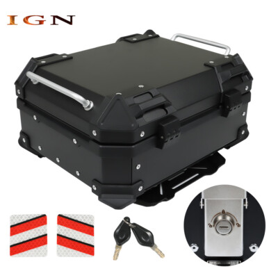Motorcycle Top Case Trunk Waterproof Tail Box Luggage Rear Tour Box Storage 22L