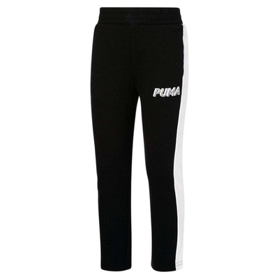 Puma Modern Sports Pants Youth Girls Черные повседневные спортивные штаны 857177-01