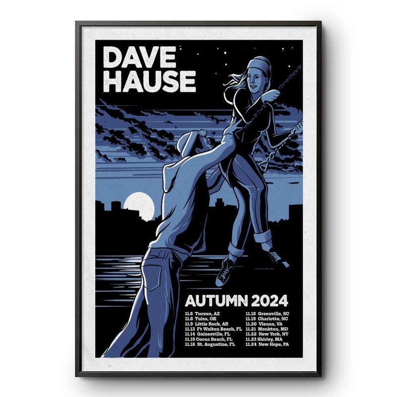 Dave Hause Autumn Tour 2024 Poster
