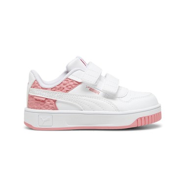 Puma Carina Street Wild Leopard Слипоны для маленьких девочек Розовые, белые кроссовки Casu