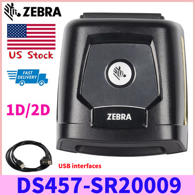 Zebra DS457-SR20009 1D/2DUSB Fixed Mount Reader Barcode Scanner With Cable US