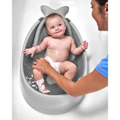 Skip Hop Moby Smart Sling Baby 3 Stage Whale Bath Tub Free Same Day Ship New