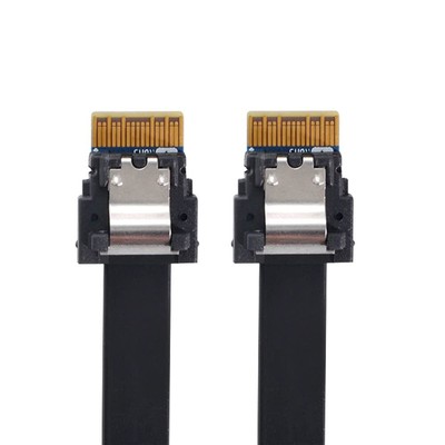 PCI-E Slimline SAS 4.0 SFF-8654 4i 38pin Host to SFF-8654 Slim SAS Target Cab...