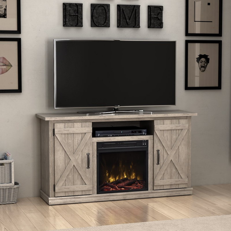 Electric Fireplace Realistic Flame Heater 55