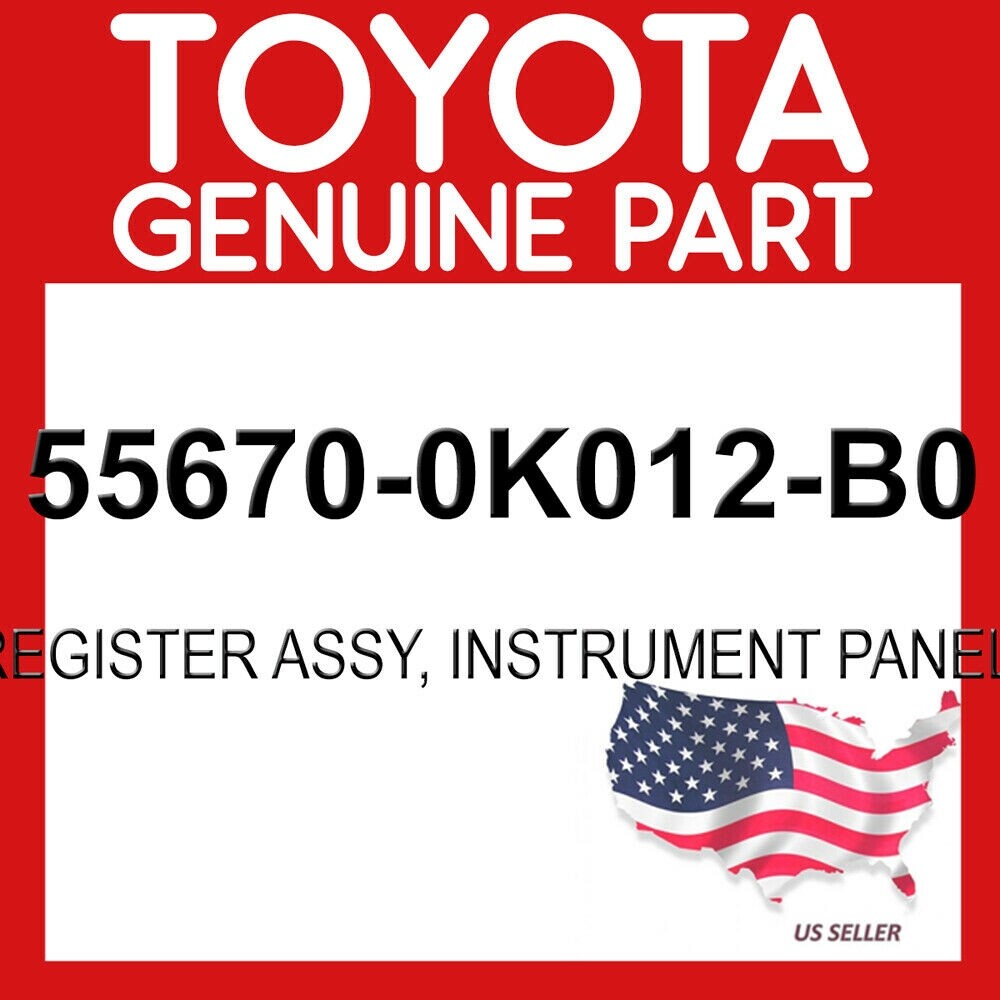 Toyota Genuine 55670-0K012-B0 Register Assy Instrument Panel