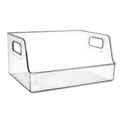  Open Front Storage Bins Beautiful Container Refrigerator Organizer Student