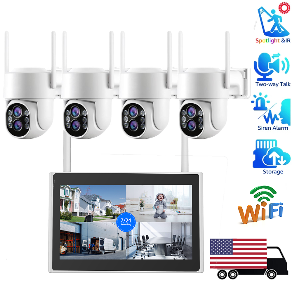 2 Way Audio Ptz Wifi Ip Security Camera 10ch Nvr