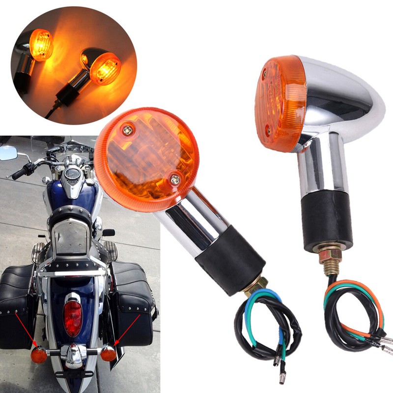 Turn Signals Lights Amber for Honda Shadow VT ACE Aero Spirit VLX