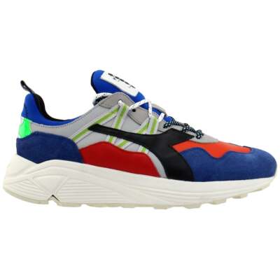 

Мужские синие кроссовки Diadora Rave Leather Pop Lace Up Повседневная обувь 175154-60032, Синий, Diadora Rave Leather Pop Lace Up
