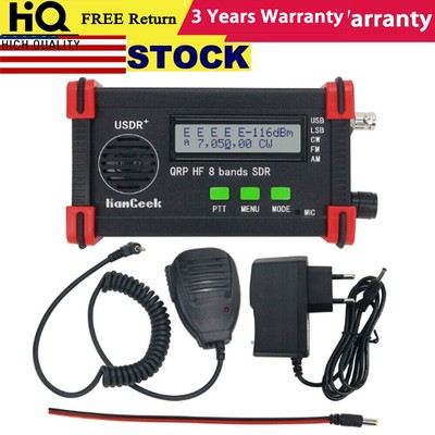 US】USDX USDR HF QRP SDR Transceiver SSB/CW Transceiver 10-Band 5W DSP SDR + Mic