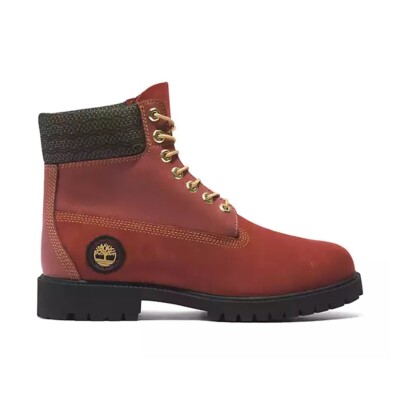 Мужские ботинки Timberland Heritage 6 дюймов Темно-красный нубук/Черный (TB0A29PN ER0)