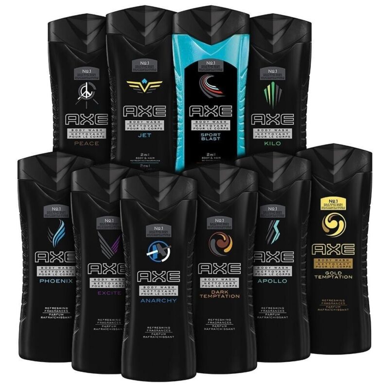 [10-Pack] Axe Shower Gel / Body Wash 8.45 Oz - Assorted Scents