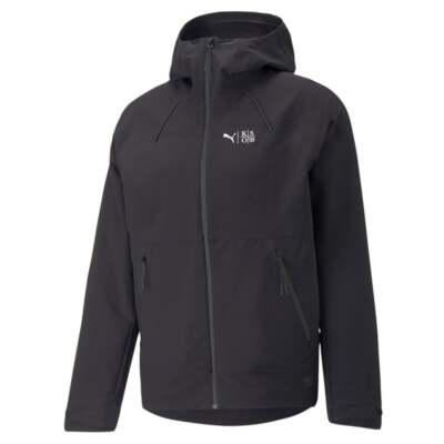 

Puma Kso Seasons X Full Zip Running Jacket Мужская черная повседневная спортивная верхняя одежда, Черный, Puma Kso Seasons X Full Zip Running Jacket