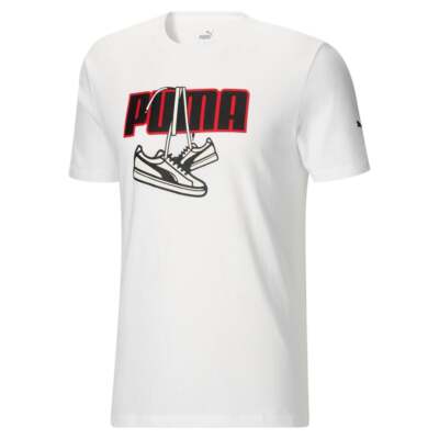 

Мужские белые повседневные топы Puma Sneaker Hang Tee Inf 589770-02, Белый, Puma Sneaker Hang Tee Inf
