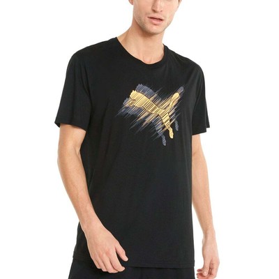 

Футболка Puma Performance Cf Cat BrandedIllustrated Ss Tee Us Mens Size  Casual 522554, Черный, Puma Performance Cf Cat BrandedIllustrated Ss Tee Us