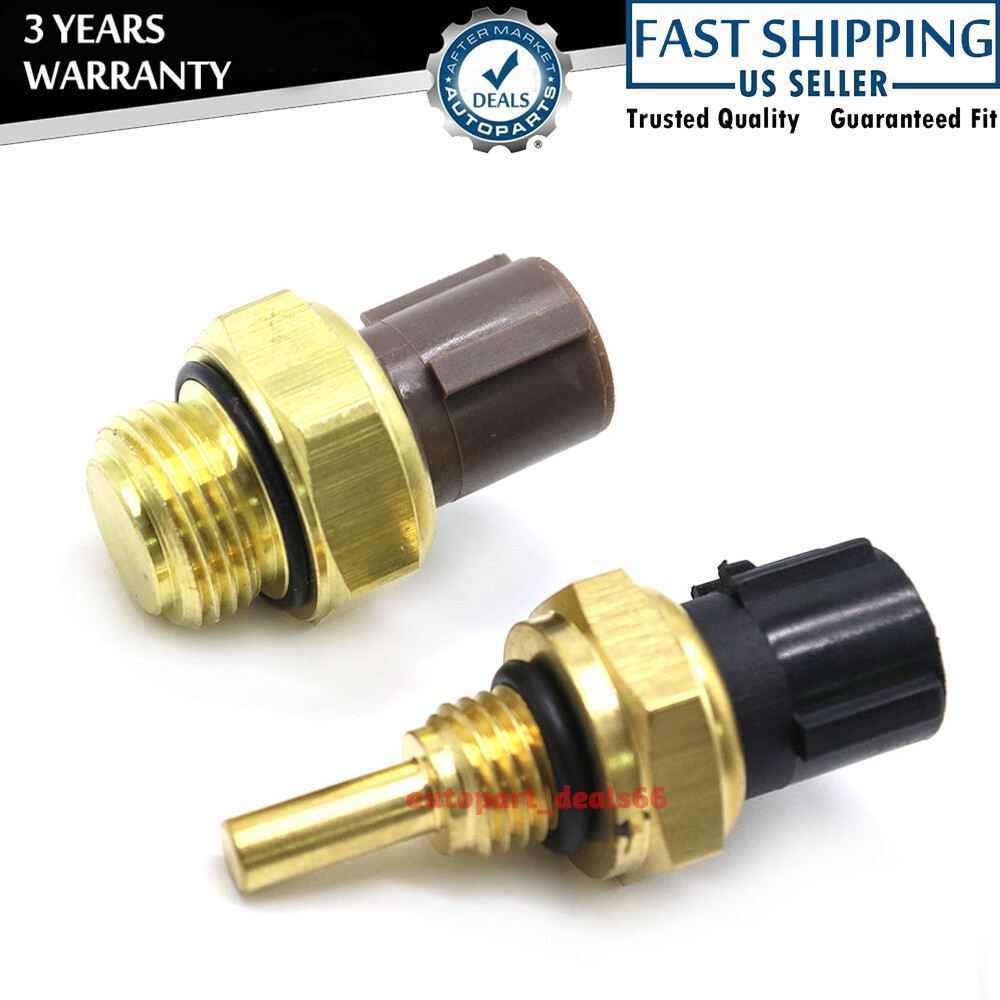 2PCS Coolant Temperature Sensor & Switch For Honda Accord CR-V Civic Acura Iauzu
