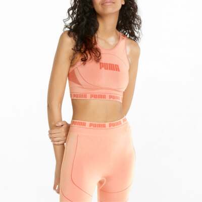 

Puma Evoknit Athletic Crop Top Женские розовые повседневные топы 847077-24, Розовый