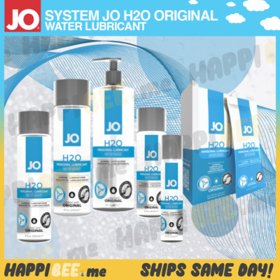 SYSTEM JO H2O Water Based Lubricant Natural Wet Glide Premium Sex Lube Gel