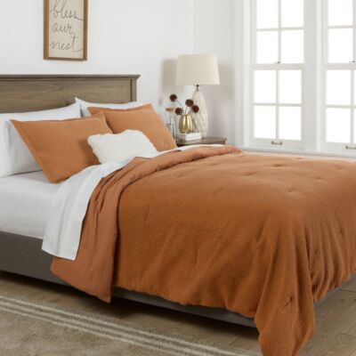 Threshold Cotton Waffle Comforter Set OEKO-TEX Waffle-Weave