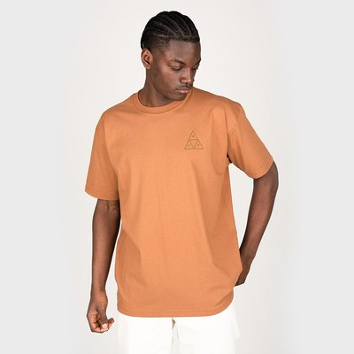 

HUF Set Triple Triangle Lifestyle Футболка мужская резиновая, Коричневый, HUF Set Triple Triangle Lifestyle T-Shirt