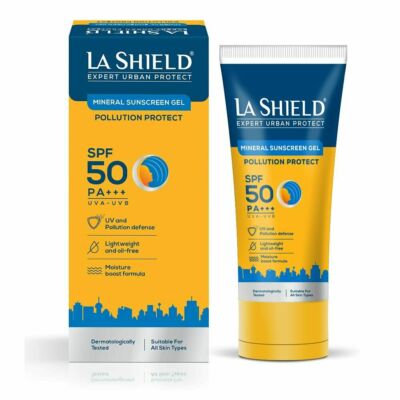 1 Pack La Shield Pollution Protect Mineral Sunscreen Gel SPF 50 PA++ (50 Gram)