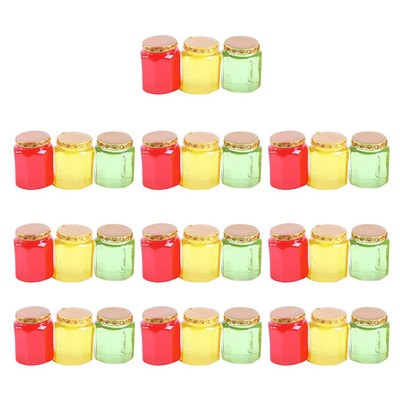30pcs Miniature Food Bottle Pretend Play Kitchen Toy Resin Earring Charms