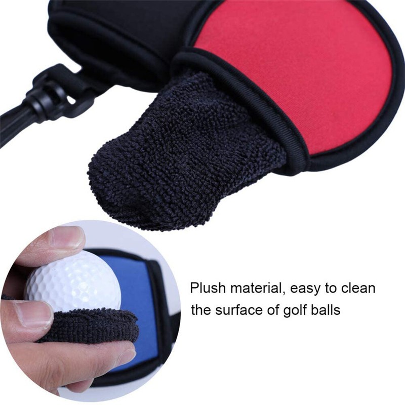 Toweling with Clip Golf Ball Cleaner Cleaner Pouch Washer Pouch Golf