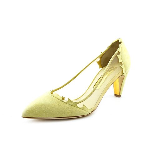 RUPERT SANDERSON Gold Leather Heels Size 36 | eBay