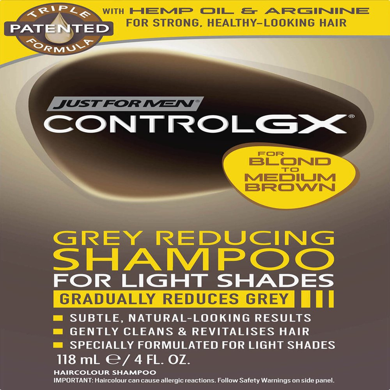 Just For Men Control GX Grey Reducing Shampoo Blonde to Medium Brown Light Shade