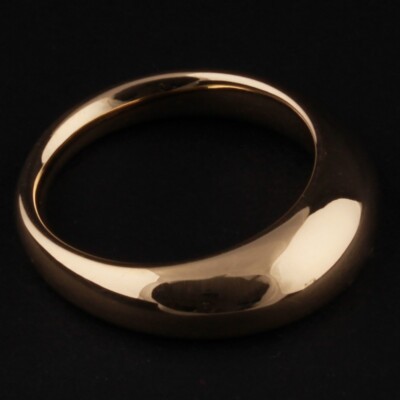 Georg Jensen Gold Curve Ring # 1640A. Yellow. Regitze Overgaard, NEW.